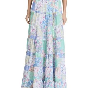 Capittana Floral Patchwork Maxi Skirt